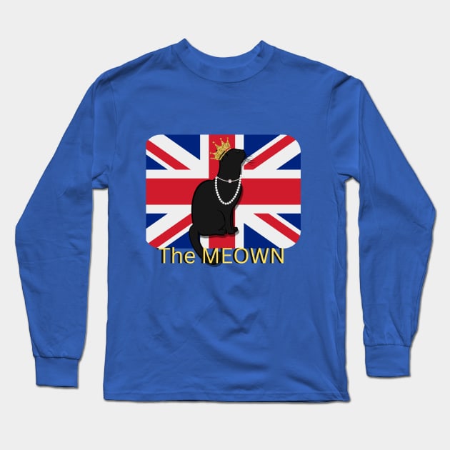 The Crown Cat Long Sleeve T-Shirt by Natalie C. Designs 